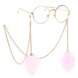 Chaîne De Lunettes Métal Avec Pendentifs Feuilles En Dentelle Élégant À La Mode Antidérapant Cordon De Cou Pour Femmes Décoratif