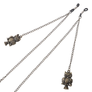 Catena Per Occhiali Gufo Metallo Retrò Cordino Antiscivolo Bronzo Stile Punk Supporto Per Occhiali Per Donne Uomini