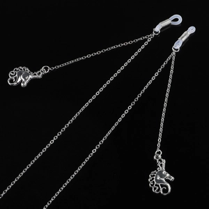 Glasses Chain Metal Non Slip Eyewear Strap Unicorn Pendant Brass Cord Holder Fashion Jewelry For Women
