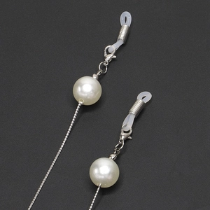 Fashion Glasses Chain Metal Link With Artificial Pearl Decor Anti-Lost Eyeglass Strap Neck Lanyard For Reading Glasses Sunglasses