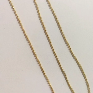 Golden ball chain sunglasses holder strap for women with polished round beads finish