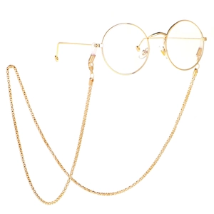 Simple Mode Chaîne De Maïs Tressée Creuse Porte-Cordon De Lunettes Antidérapant Cordon De Lunettes De Soleil Métal Femmes Hommes