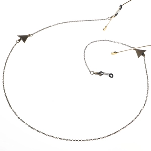 Catena Per Occhiali In Metallo Bronzo Retro Punk Ciondolo Triangolo Cordino Per Occhiali Antiscivolo Accessori Per Occhiali