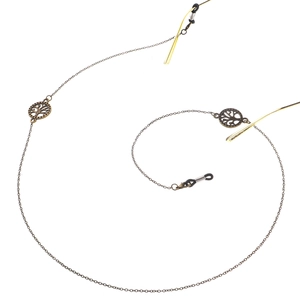Chaîne De Lunettes Alliage Bronze Rétro Pendentif Arbre De Vie Support Antidérapant Cordon Lunettes Pour Femmes Hommes Style Punk Vintage