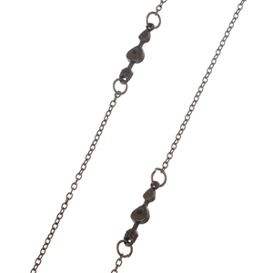 Vintage bronze sunglasses chain with arrow heart charms and punk metal link texture
