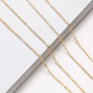 Chic gold cable chain for sunglasses and eyeglasses on minimalist background