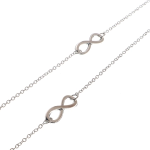 Silver infinity glasses chain handmade minimalist sunglasses strap accessory for women