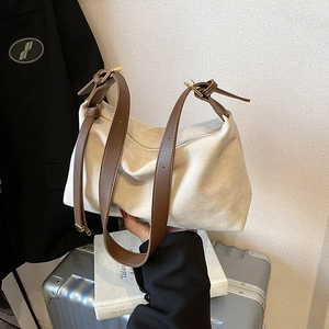 Women Suede PU Leather Underarm Bag Vintage Shoulder Crossbody Large Capacity Retro Hobo Purse Daily