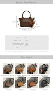 Guide des tailles détaillé pour sac à main en cuir PU tressé avec bandoulière 120cm