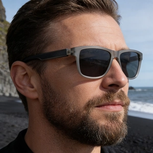 Men Polarized Sunglasses Square PC Metal Frame UV400 Protection TAC Lens Outdoor Driving Fashion Matte Finish Shades