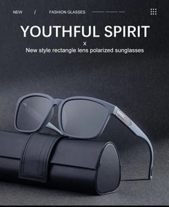 Detail of matte gray polarized sunglasses with non-slip temple design on a leather case