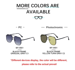 Comparaison détaillée entre les verres dégradés et photochromiques sur lunettes en métal