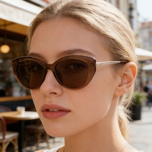 Occhiali Da Sole Polarizzati Occhio Di Gatto Da Donna Protezione UV400 Lenti TAC Aste In Acciaio Inossidabile Moda