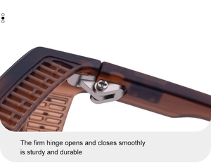 Close-up of durable silver metal hinges on retro tortoiseshell square sunglasses