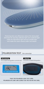 Detailed view of polarized lenses showing multi-layer coating and glare reduction effects