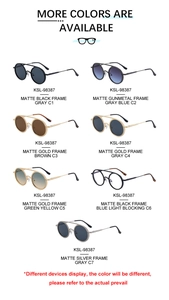 Catalogue détaillé de lunettes de soleil ovales en métal et lunettes anti-lumière bleue