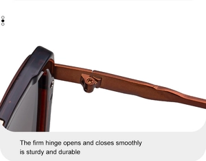 Macro detail of firm silver metal hinge on tortoiseshell frame sunglasses for durability