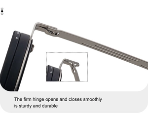 Detailed view of durable spring hinge and metallic frame on adjustable sunglasses