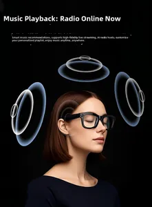 Smart AI glasses with 360 surround sound effect and high fidelity audio visual detail