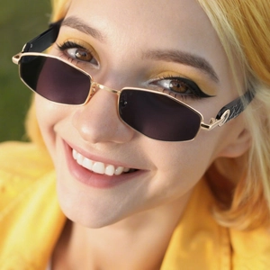 Hexagon Sunglasses Women Fashion Polygon Metal Frame Gradient Lens UV400 Protection Retro Luxury Style Outdoor Eyewear