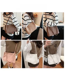 Detailed views of women's vertical pleated tote bag shown in multiple color options