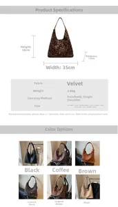 Detailed dimension guide and color comparison for large leopard print hobo bucket bag