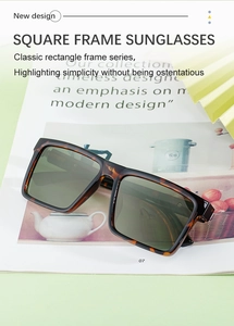 Detail of square oversized tortoiseshell sunglasses on a lifestyle magazine background