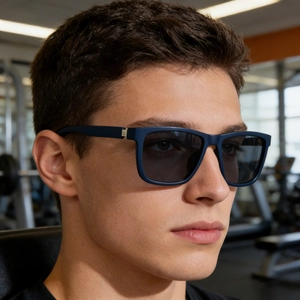 Herren Polarisierte Sonnenbrille Quadratisch Kunststoff Metall Rahmen UV400 Schutz Fahren Outdoor Mode Shades Für Damen