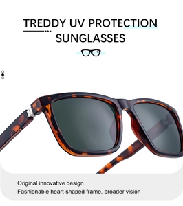 Details einer quadratischen Polarisations-Sonnenbrille mit Schildpatt-Rahmen und Silberakzent
