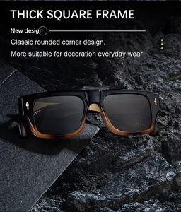Detailed macro view of the inner hinge and ZS98355 model specification on sunglasses