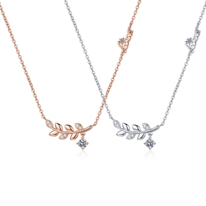 Collier Pendentif Épi De Blé Feuille Cuivre Avec Zircone Et Breloques Lettres Mom Love Pour Femmes Bijoux Élégants