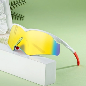 Integrated Lens Cycling Sunglasses PC UV400 Protection Windproof Outdoor Sports Riding Goggles For Men And Women