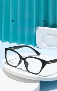 Detailed close-up of cat-eye glasses frame AT68611 showing lens specs and size parameters