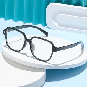 Large Square Frame Glasses Women TR90 Lightweight Optical Frame Prescription Ready Trendy Versatile