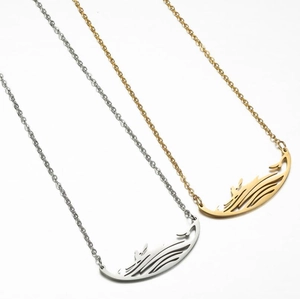 Pendentifs de kayak et surf minimalistes en acier inoxydable doré et argenté pour femmes