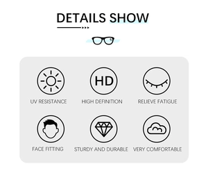 Features of trendy cat-eye sunglasses including UV protection and high definition clarity