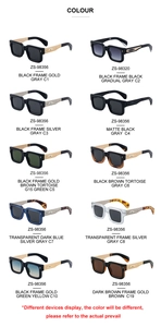 Detailed collection of vintage square frame sunglasses in multiple colors and finishes