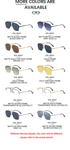 Multiple color options for aviator sunglasses with metal frames and gradient lenses