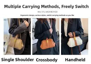 Three-way carry vintage doctor bag showing shoulder, crossbody, and handbag styles