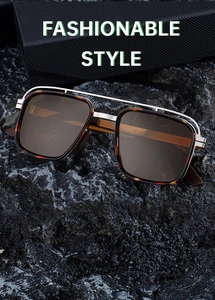 Detailed view of polarized sunglasses with silver double bridge and tortoise frame