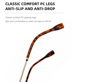 Detail of durable tortoise shell PC legs with anti-slip design and metal hinges
