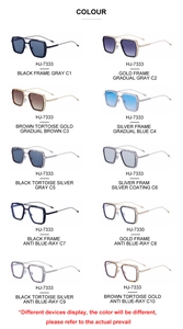 Detailed view of square vintage eyewear collection showing multiple frame colors and models