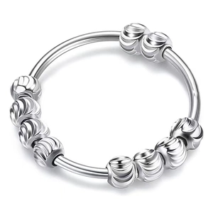 Anxiety Ring Copper Rotating Beads Decompression Stress Relief Minimalist Fashion Jewelry For Women