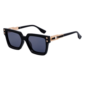 Square Frame Sunglasses For Men Women PC Frame Hollow Metal Temple UV400 Protection Outdoor Cycling Driving Fashion Eyewear