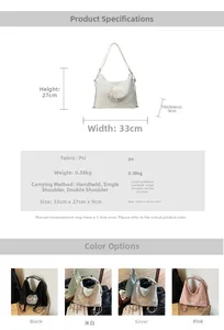 Detailed size parameters and embroidery texture of the Chinese style crossbody bag
