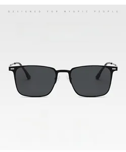 Detail of magnetic snap-on polarized sunglasses for driving and outdoor sports scenes