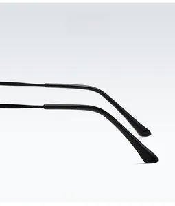 Close-up of matte anti-slip sunglasses temples with ergonomic curved design for comfort