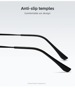 Gros plan des branches antidérapantes noires pour un port confortable de lunettes de soleil