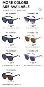 Multiple color options for polarized cat-eye sunglasses with UV400 protection