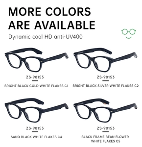 Detailed comparison of four ZS-98153 square frames with HD anti-UV400 protection